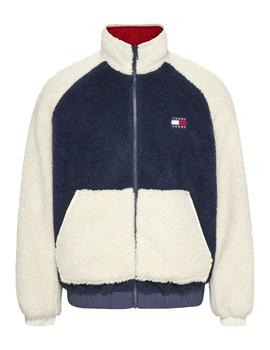 Chaqueta azul reversible Sherpa de Tommy Jeans