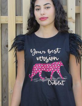 Camiseta con print 'version' de CHOKOLAT