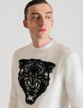 Sudadera blanca con estampado de tigre regular fit A.MORATO