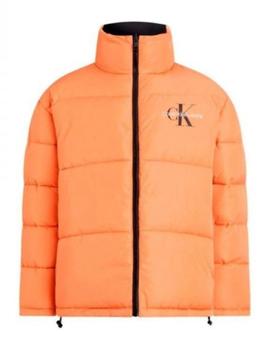 Chaqueta puffer reversible negro/naranja 90´S CALVIN KLEIN