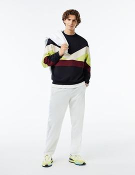 Sudadera loose fit de doble cara con diseño color block