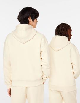Sudadera color crudo unisex loose fit en algodón ecológico