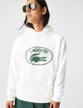 Sudadera loose fit con capucha y monograma Lacoste