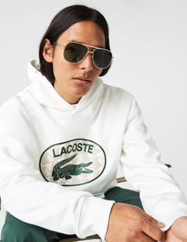 Sudadera loose fit con capucha y monograma Lacoste