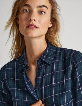 Camisa de cuadros azul/verde de Pepe Jeans