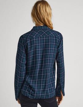 Camisa de cuadros azul/verde de Pepe Jeans