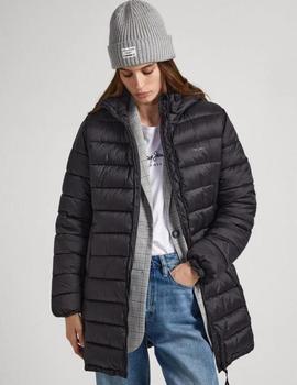 Plumífero negro acolchado en Nylon de Pepe Jeans