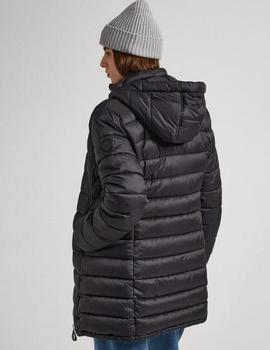 Plumífero negro acolchado en Nylon de Pepe Jeans