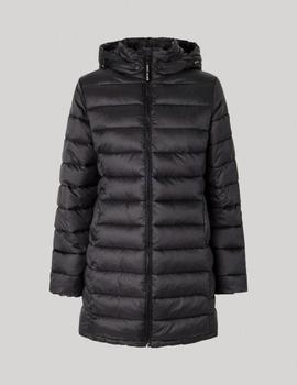 Plumífero negro acolchado en Nylon de Pepe Jeans