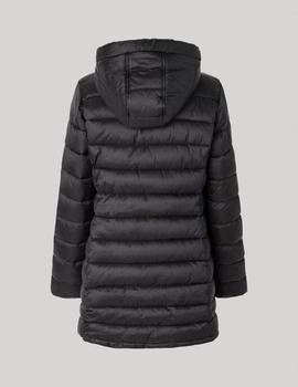 Plumífero negro acolchado en Nylon de Pepe Jeans