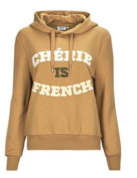 Sudadera Hoddie marrón French de Only