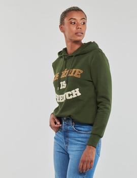 Sudadera Hoddie verde French de Only