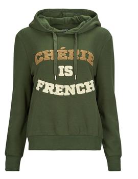 Sudadera Hoddie verde French de Only