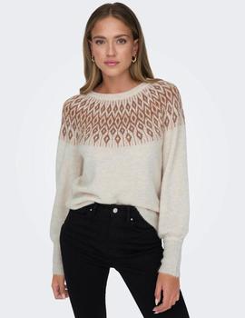 Jersey beige Jaquard de Only
