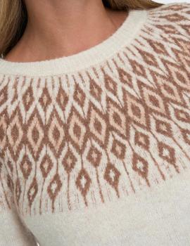 Jersey beige Jaquard de Only