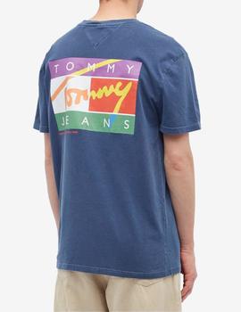 Camiseta Classic Signature azul marino de Tommy Jeans