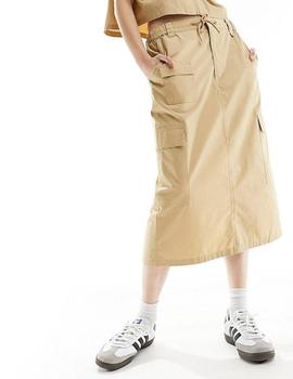 Falda beige midi estilo Workwear de Tommy Jeans