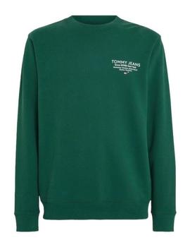 Sudadera verde sin capucha Tommy Jeans  Essential Graphic