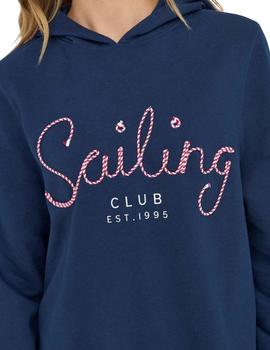 Sudadera Trust Sailor Hood en marino de ONLY