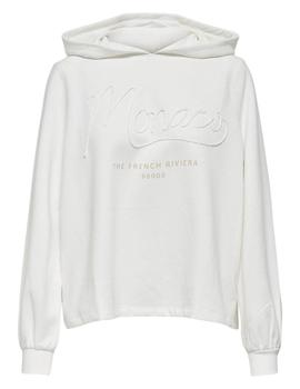 Sudadera Trust Sailor Hood en blanco de ONLY