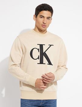 Sudadera perforated monologo de cuello redondo Calvin Klein