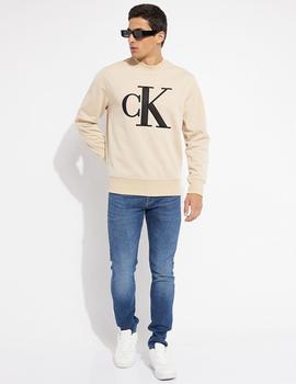 Sudadera perforated monologo de cuello redondo Calvin Klein