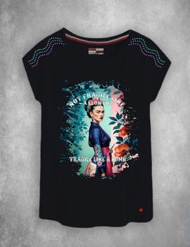 Camiseta de mujer FRAGILE negro