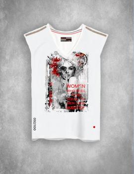 Camiseta de mujer WOMAN blanco