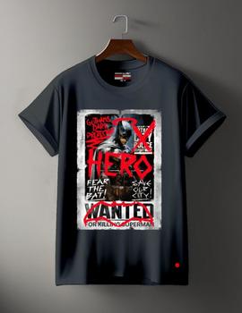 Camiseta de hombre WANTED negro