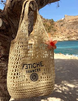 Bolso de playa en yute color natural Fetiche Suances