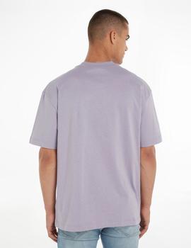 Camiseta morada logo Varsity 1978 de Calvin Klein