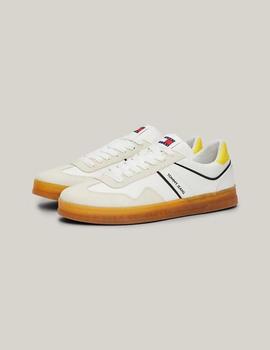 Zapatillas blancas cupsole retro de ante Tommy Jeans