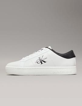 Zapatilla de piel blanca classic cupsole de Calvin Klein