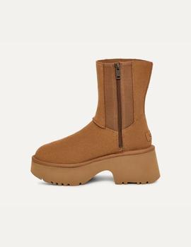 Bota de mujer Classic New Heights  Chestnut costura doble