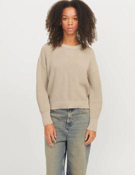 Jersey beige de algodón JXMILA