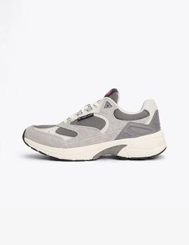 Zapatillas colorblock grises de ante TOMMY JEANS
