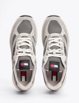 Zapatillas colorblock grises de ante TOMMY JEANS