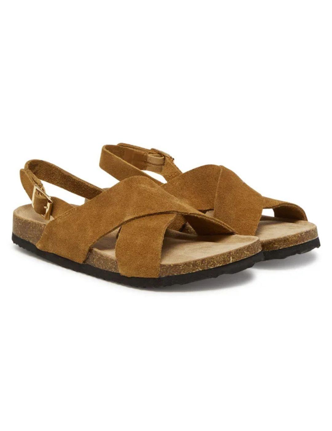 Sandalia de piel suede ONLAVA