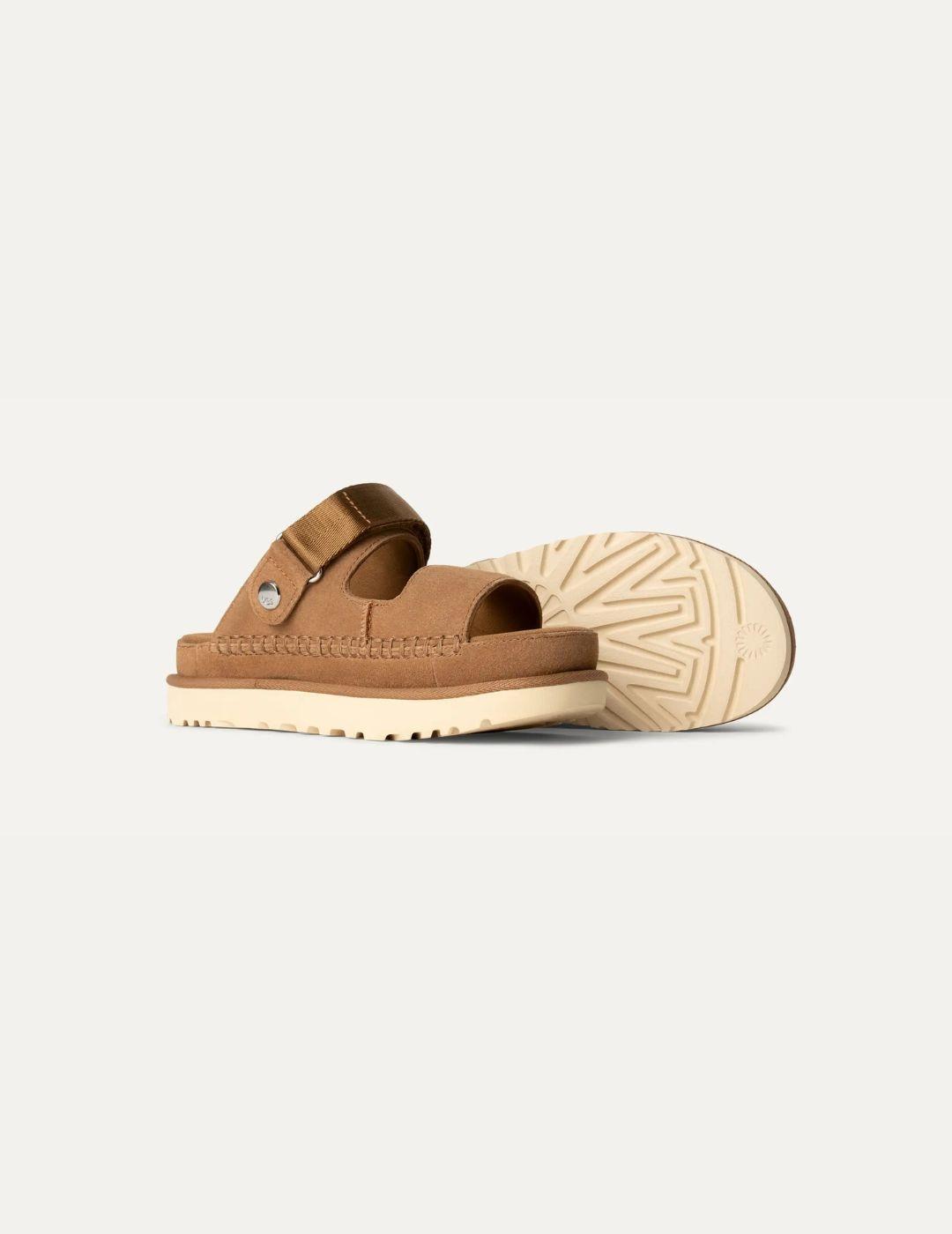 Sandalia de piel UGGW Goldenstar Glide Chestnut