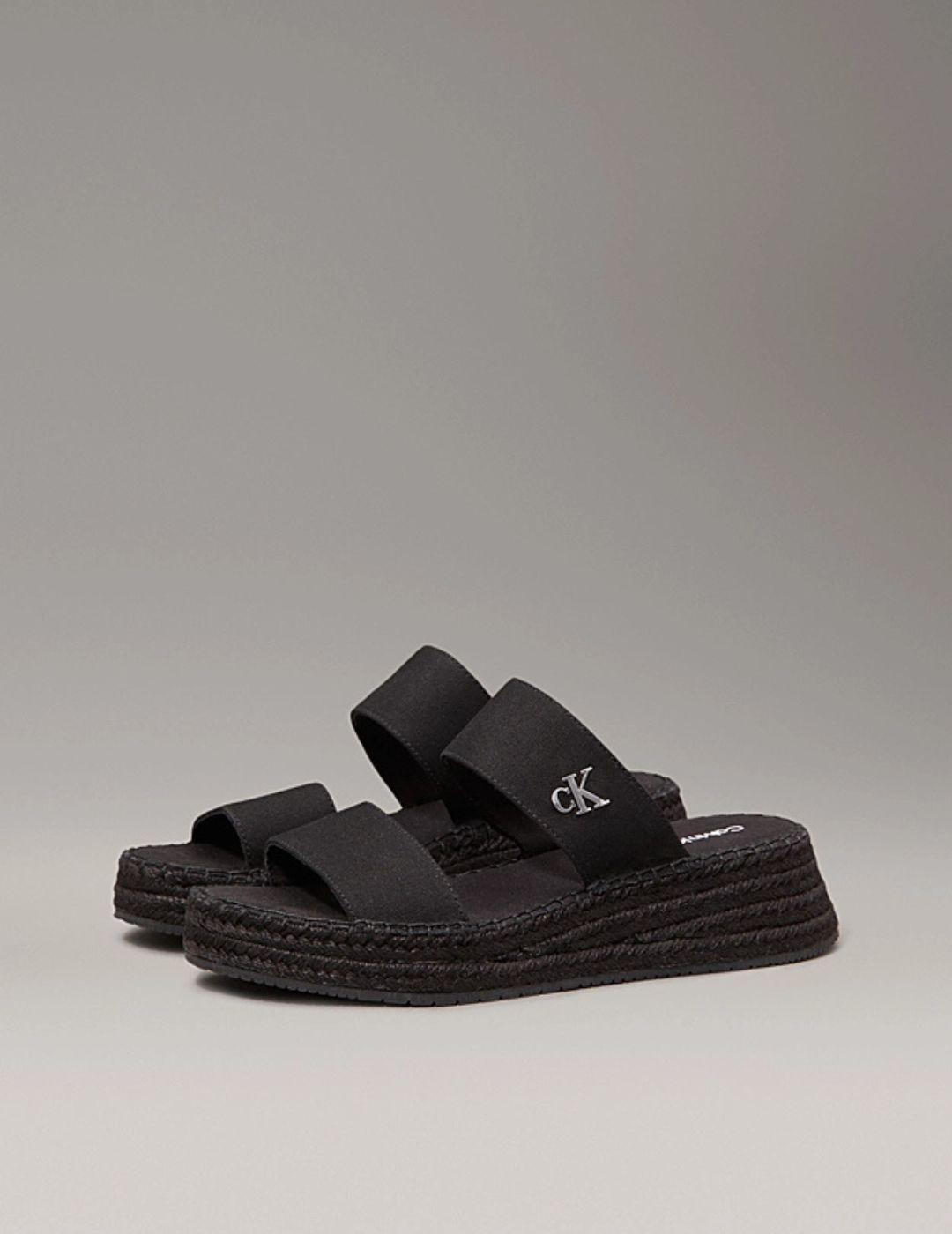 Alpargatas de lona con plataforma Calvin Klein
