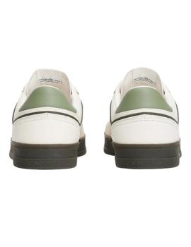Zapatillas Tommy Jeans The Greenwich en piel blanco y verde