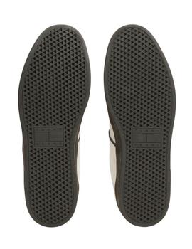 Zapatillas Tommy Jeans The Greenwich en piel blanco y verde