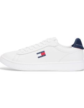 Zapatillas de piel para hombre TOMMY HILFIGER Archive blanco