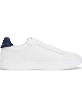 Zapatillas de piel para hombre TOMMY HILFIGER Archive blanco