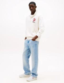 Zapatillas de piel para hombre TOMMY HILFIGER Archive blanco