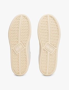 Zapatillas de piel blanco y rosa Tommy Jeans ARCHIVE' 98