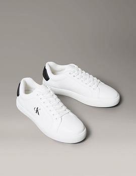 Zapatillas de piel Calvin Klein CLASSIC CUPSOLE blancas