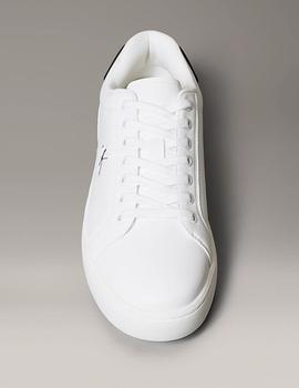 Zapatillas de piel Calvin Klein CLASSIC CUPSOLE blancas
