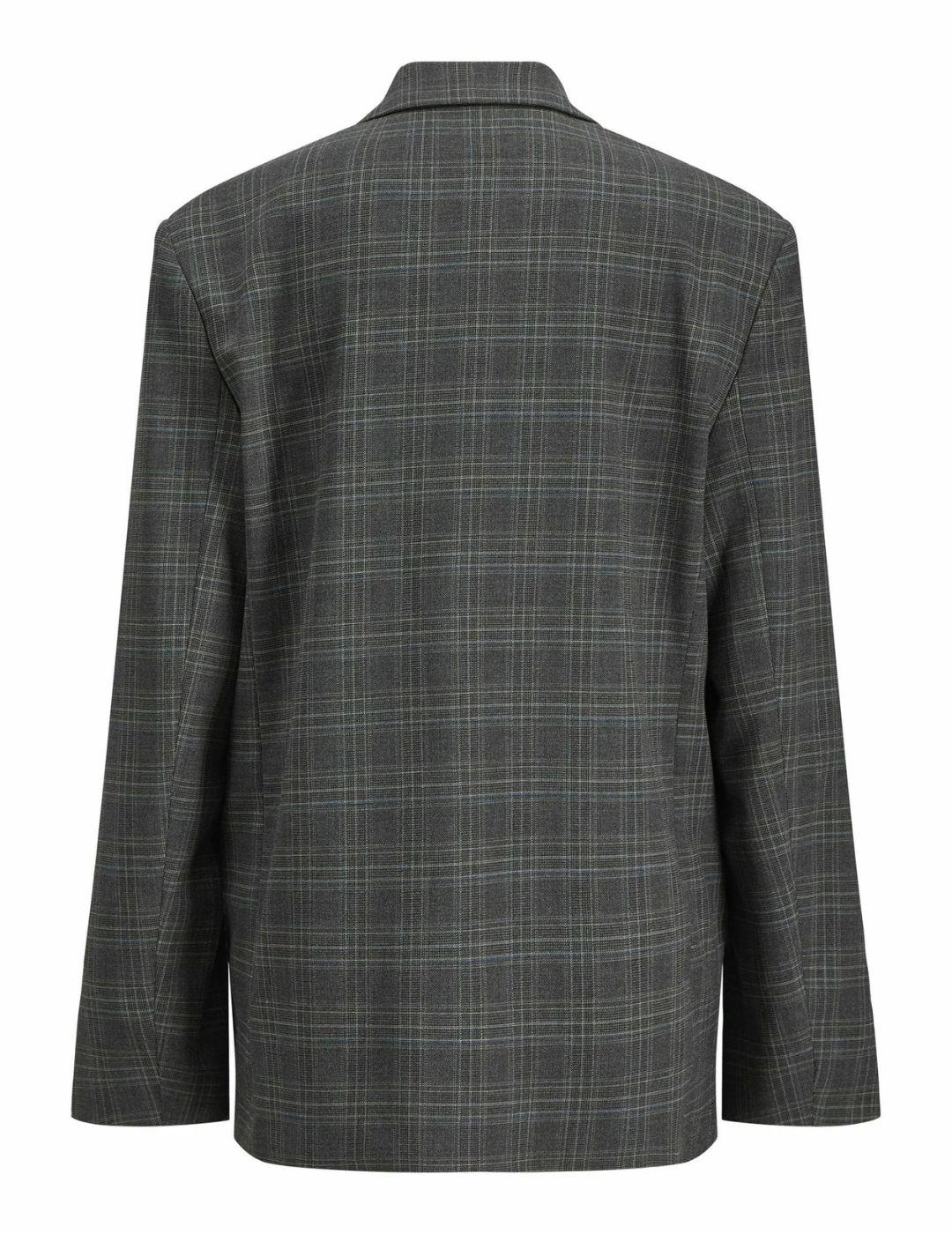 Blazer JJXX Maya Ellis Relaxed gris cuadros para mujer