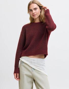 Jersey de punto granate básico de JJXX